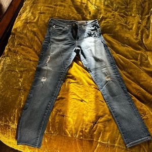Adriano Goldschmied Aged Denim Distressed Legging Jeans Size 31R